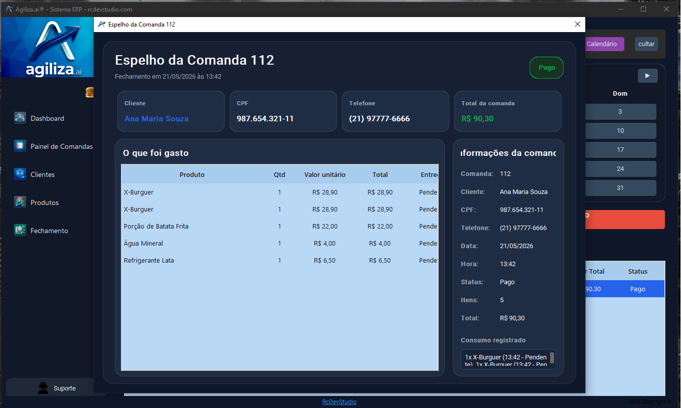 Imagem do sistema Agiliza.ai 3